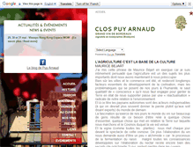 Tablet Screenshot of clospuyarnaud.com